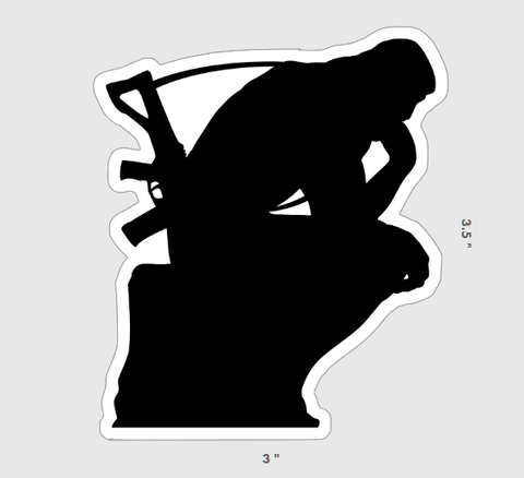 Thinker Small Sticker